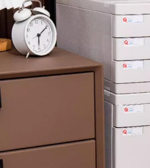 Lockable Multi-Layer A4 File Cabinet Drawer - Plastic Office Storage Box