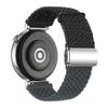 For Huawei Watch GT 4 41mm Universal 18mm Watch Strap Woven Wrist Band with Silver Magnetic Buckle