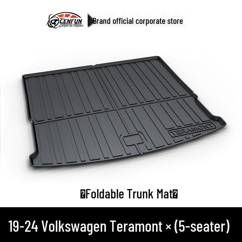 Volkswagen Teramont X/Viloran/Lanyue TPE Коврик в багажник - Водонепроницаемый, Без запаха, Износостойкий, Экологичный, Устойчивый к царапинам.