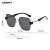 New Oversized Rimless Chain Legs Sunglasses Vintage Men Stylish Fashion Female Shades Luxury Brand Designer Eyewear