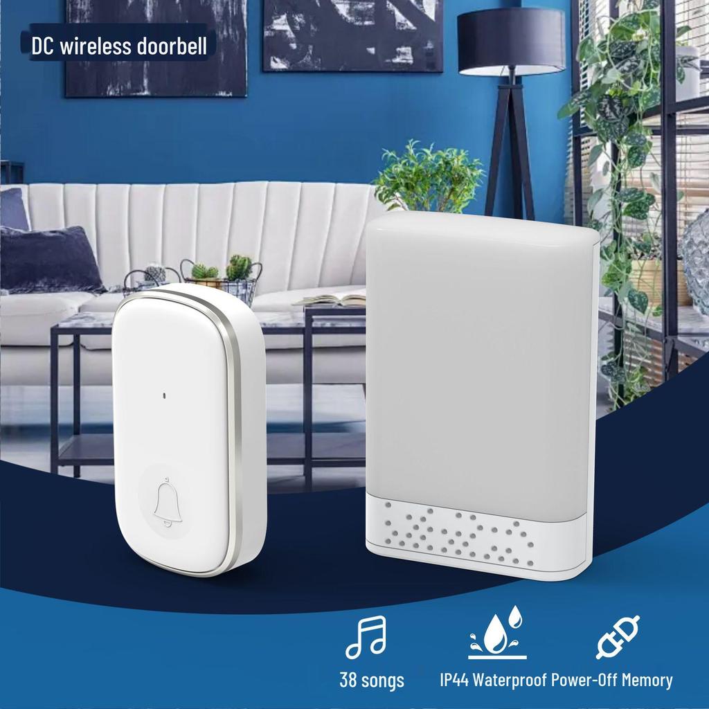 Long-Range Waterproof Wireless Doorbell for Home, Shop, or Villa