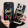 Чехол JT482 Smile дарит позитив для iPhone 17 16 15 14 13 Pro Max, Samsung S26 S25 Ultra A17 A07 A56 A16 A15 A14, Xiaomi 15T, Redmi 15c 14C.