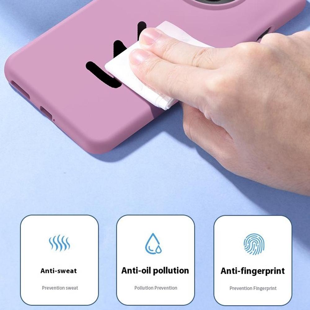 For OnePlus Ace 5 5G/Ace 5 Pro 5G Case Skin-Friendly Liquid Silicone+PC Phone Cover