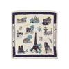 Picnic PARIS Cityscape Brown F [Rope Passage] Scarf, (22),