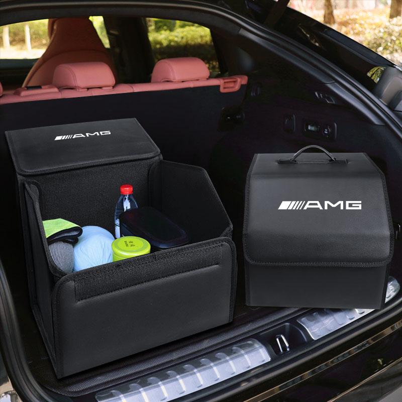 Car Trunk Organizer Box For Mercedes Benz AMG A B C E G CLA W211 W203 W204 Large Capacity Folding Stowing Tidying Storage Bag