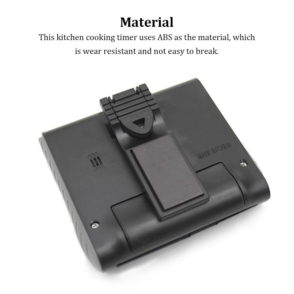 Электроника Цифровой ЖК-дисплей Кухонный таймер Высокая точность Секундомер с обратным отсчетом Инструмент для напоминаний Главная Гостиная