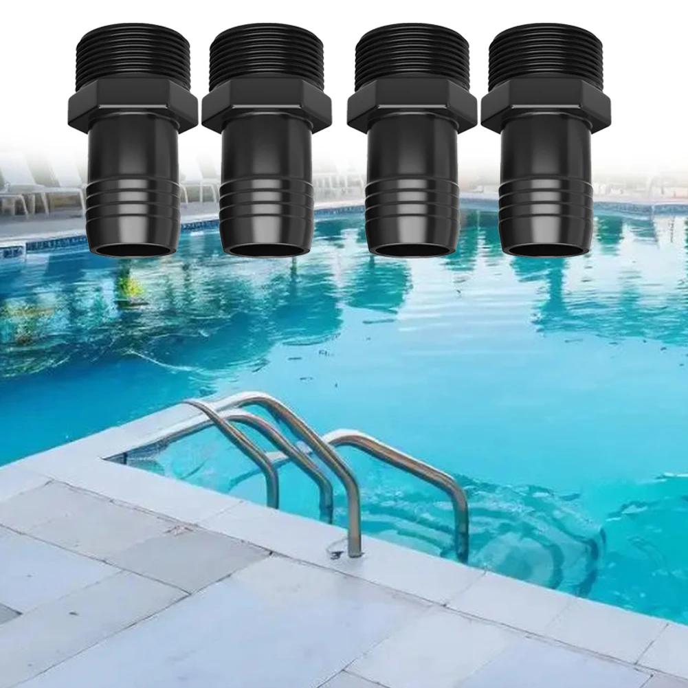 4pcs Pool Hose Adapter 1.5 Inch For Hayward SPX1091Z2, ABS Leak-Resistant Connector For Pool Pump Hoses
