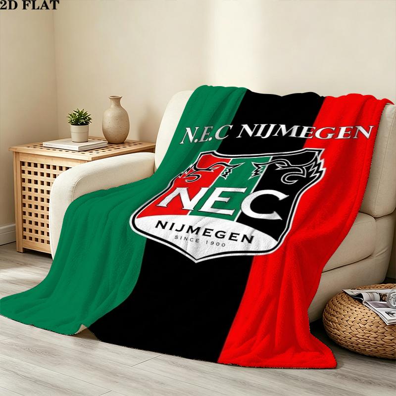 Nec Nijmegen Print Flannel Blanket, High quality Comfortable for All Seasons, Home Decor, Warmth and Comfort, Perfect for Christmas Gifts