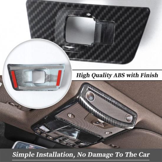 Front Top Reading Light Lamp Cover Trim Frame For Ford F150 2015-20 Accessories