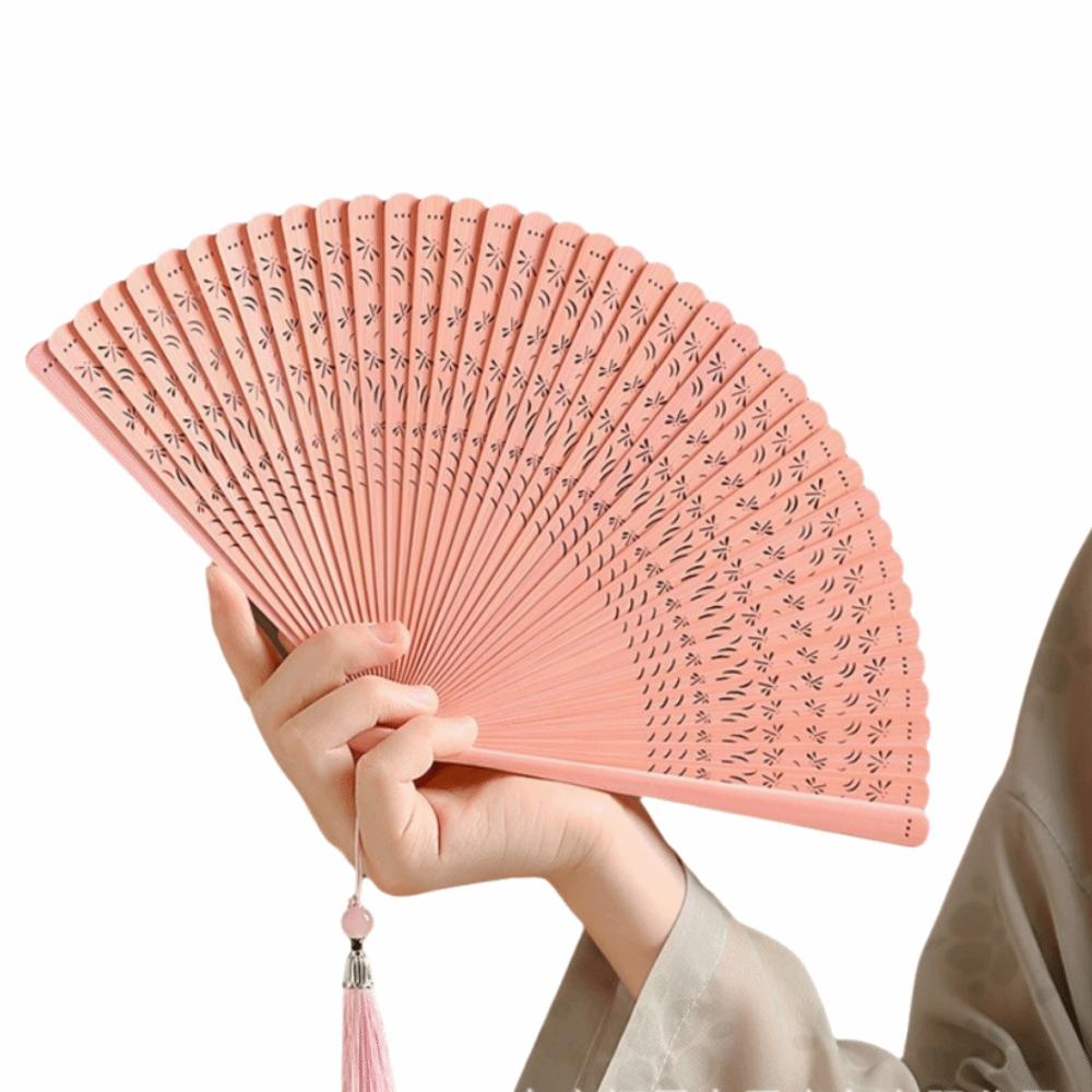 Portable Retro Hand Fan Elegant Classical Folding Fan Chinese Style Folding Bamboo Fan  Home Decor