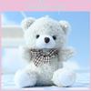Charming Plush Teddy Bear Keychain Cartoon Plush Toy Soft Cuddly Hanging Accessory