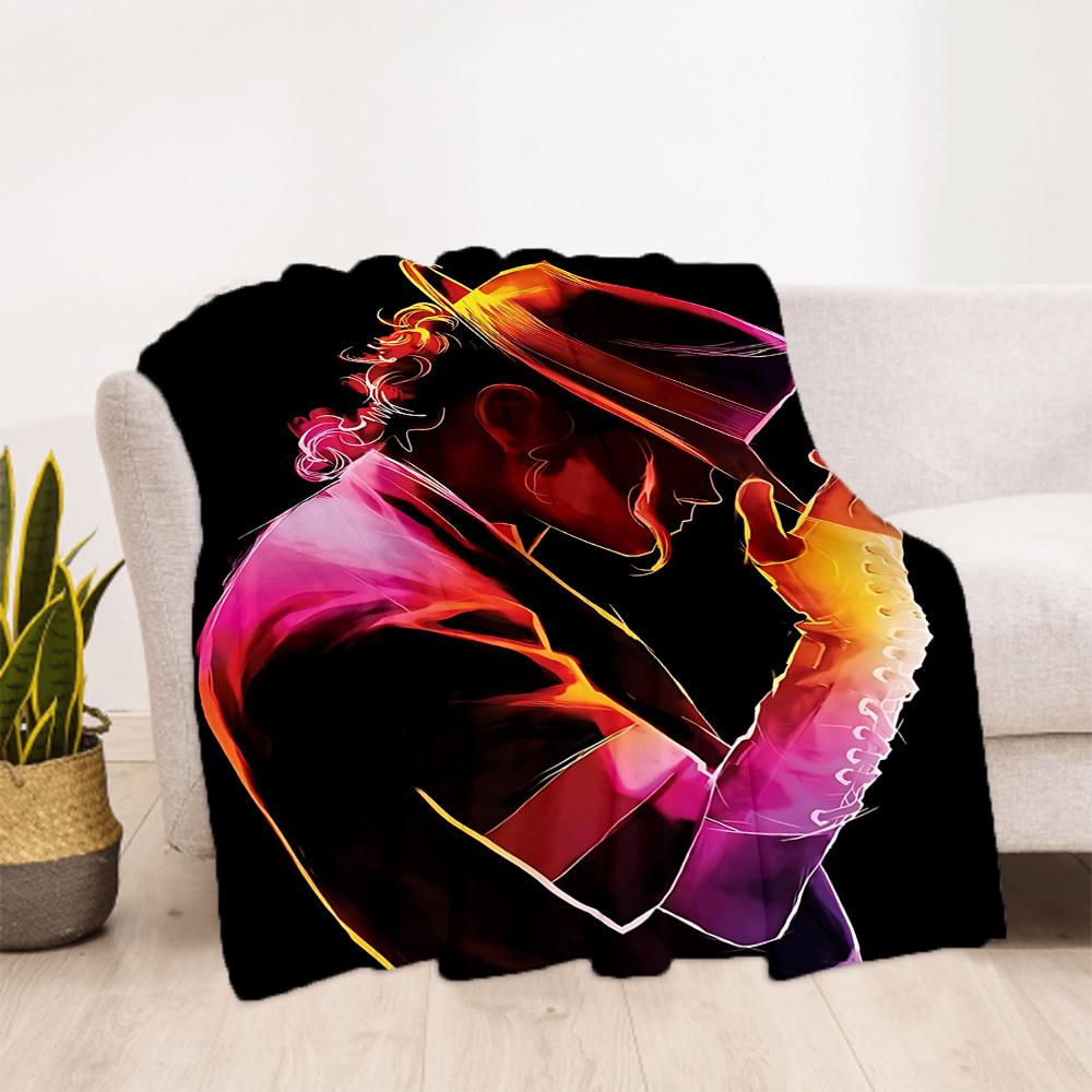 1 шт. Плед Dance Legend Michael Jackson для улицы, легкий фланелевый, мягкий и теплый, для использования в любое время года, для дивана, улицы, кемпинга, гостиной021