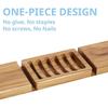 Slotted Bar Soap Holder Teak Wood by HTB, Kitchen Wooden Sponge Holder, Self Draining Soap Dish for Shower, Sink, Bathroom, Bathtub, RV