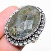 Labradorite Handmade 925 Sterling Silver Jewelry Ring Size 8.5 L5Z51