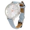 Fieldwork Women's Analog Watch with Leather Strap, Nickel-Free, Simple Design, NF Shiny Blue, ST299-4