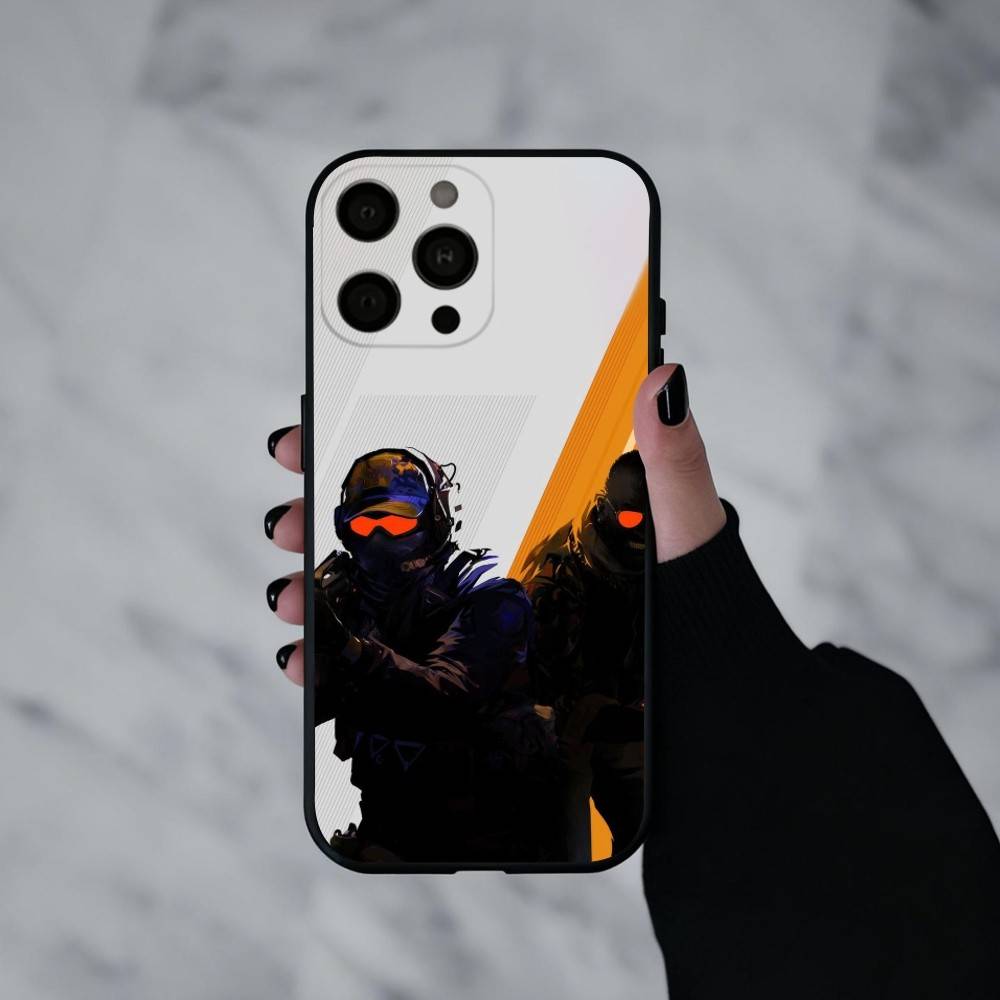 G-Game CS2 C-Counter S-S-Strikes Чехол для телефона для iPhone 17pro, 16,15,14,13,12,11 X XR Plus, Другие Мягкий Черный Чехол