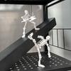 Yousheng Подвижная фигурка скелета, шарнирный человеческий скелет с оружием, забавная магнитная фигурка скелета для коллекционеров, для дома, рабочего стола