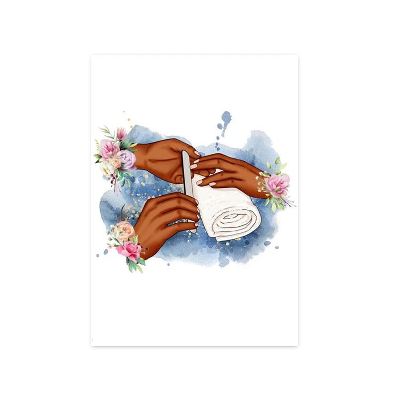 Модные постеры и принты с лаком для ногтей и ресницами для салонов красоты, скандинавская живопись, настенная живопись для гостиной, домашний декор