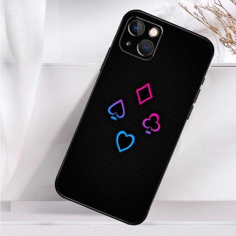 Poker Playing Card Phone Case For iPhone 16 15 14 13 12 11 Pro Max Mini X XR XS Max 7 8 Plus Back Cover