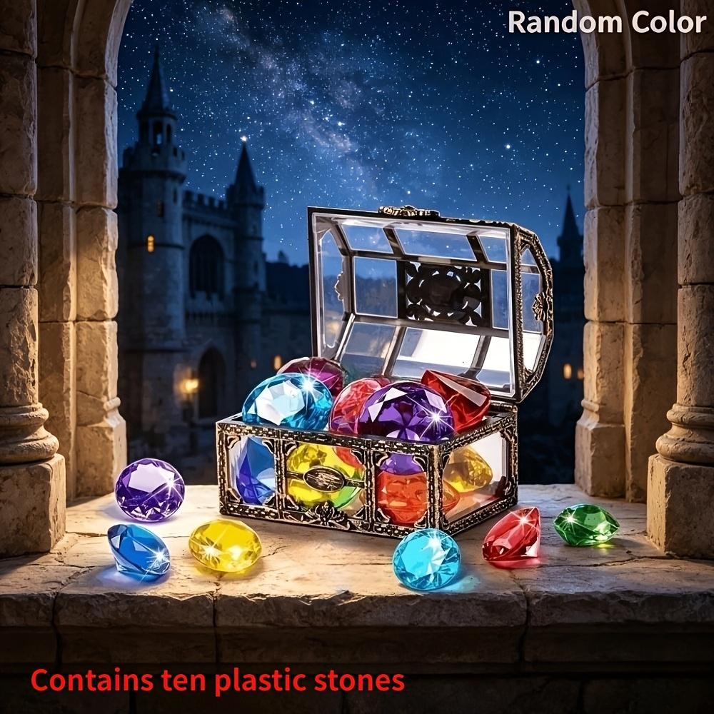 Diving Toys For Kids, Diving Gem Pool Toy, Seek Treasure Chest Water Dive Game With 10Pc Sinking Gems