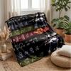 Horror Theme blanket Soft Flannel Blanket Plush Throw Blanket Cozy Sofa Bed Blanket for Home Decor