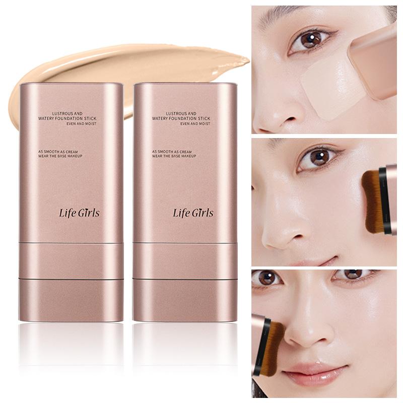 Clear and Moisturizing Foundation with a Natural Glow, Hydrating, Bling, Radiance, Thin and Lightweight Double-Ended Makeup Foundation