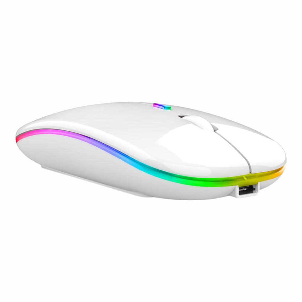 Rechargeable Wireless Bluetooth Mouse For Computer PC iPad Dual Mode Bluetooth 4.0 + USB Wireless Mouse 342.4GHz 1600dp DPI