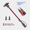 12AWG 30CM SAE Extension Cord Dustproof Battery Charger SAE Extension Cord Adapter Quick Extension Cable for Solar Panel Charger