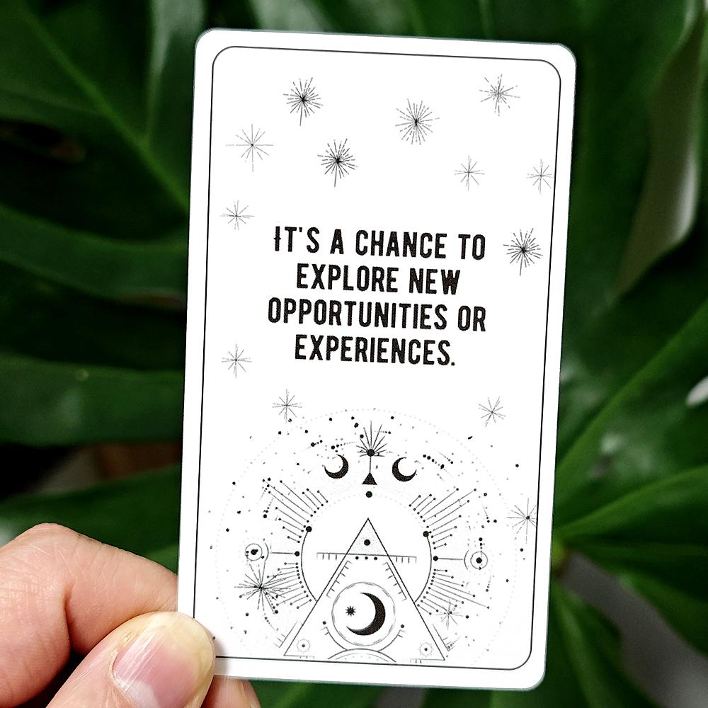 10.3*6cm Whispers of Insight - Why Oracle Deck 54 Inspirational Answers To Explore The Hidden Meanings Behind Life's Challenges