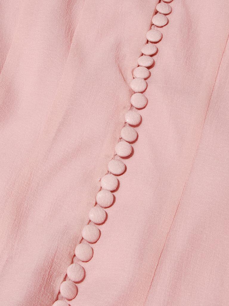 Однотонные платья с пуговицами, слим-фит для женщин, с круглым вырезом, длинными рукавами, высокой талией, лоскутным узором, оборками, женская мода, новинка