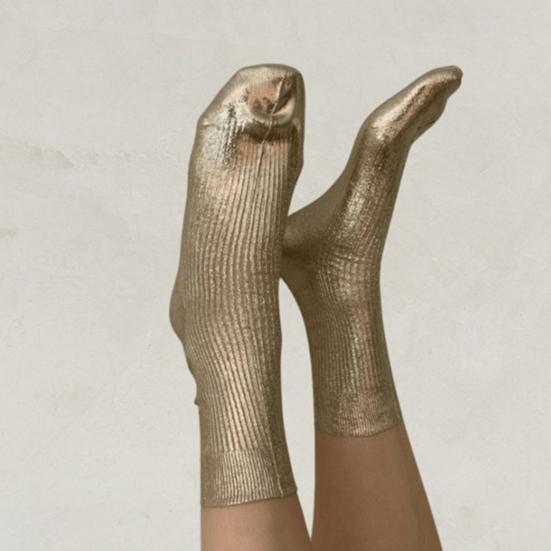 Yousheng Металлические Носки Блестящие Носки до щиколотки Смешные Блестящие Носки Сияющие Носки для Мужчин Женщин Танцевальной Вечеринки Костюмированной Вечеринки