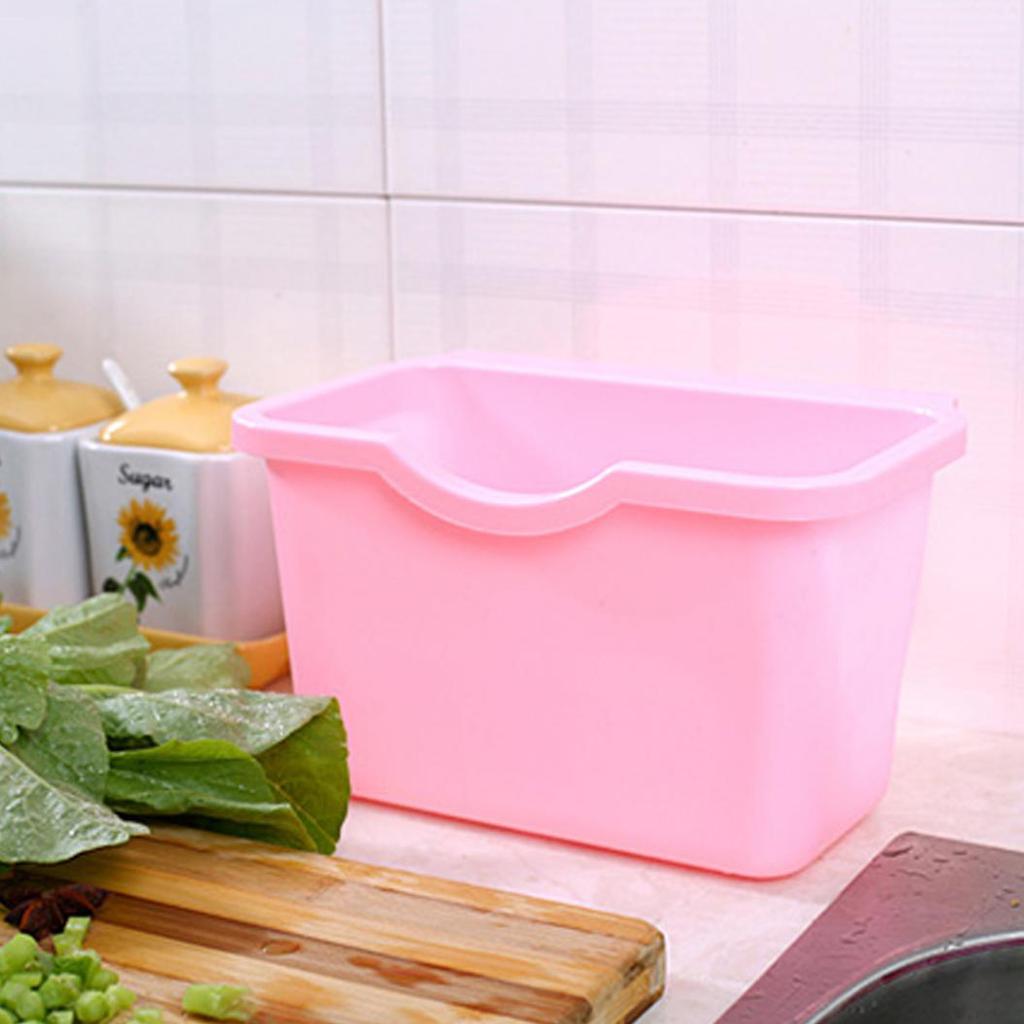 Пластиковая корзина на двери кухонного шкафа, подвесной мусорный бак, мусорное ведро, миска для мусора, коробка