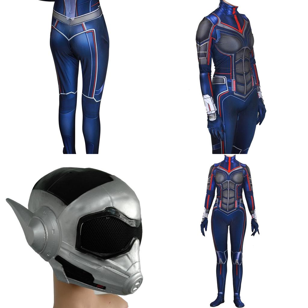 Изысканный облегающий костюм Человека-муравья и Осы для косплея супергероев для детей и взрослых