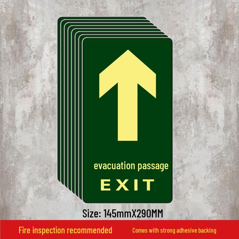 Luminous Self-Adhesive Floor Sticker for Fire Exit and Evacuation Pathway