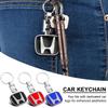 Car Keychain Car Emblem Gift with Key Ring Auto Accessories for Civic Accord CRV HRV Fit Jazz City Odyssey Jade Vezel CRX CRZ