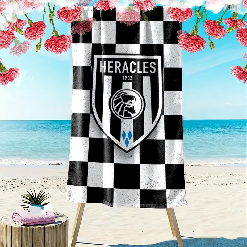 Пляжное полотенце Heracles Almelo Print, Большое мягкое быстросохнущее полотенце для пляжа, кемпинга, плавания