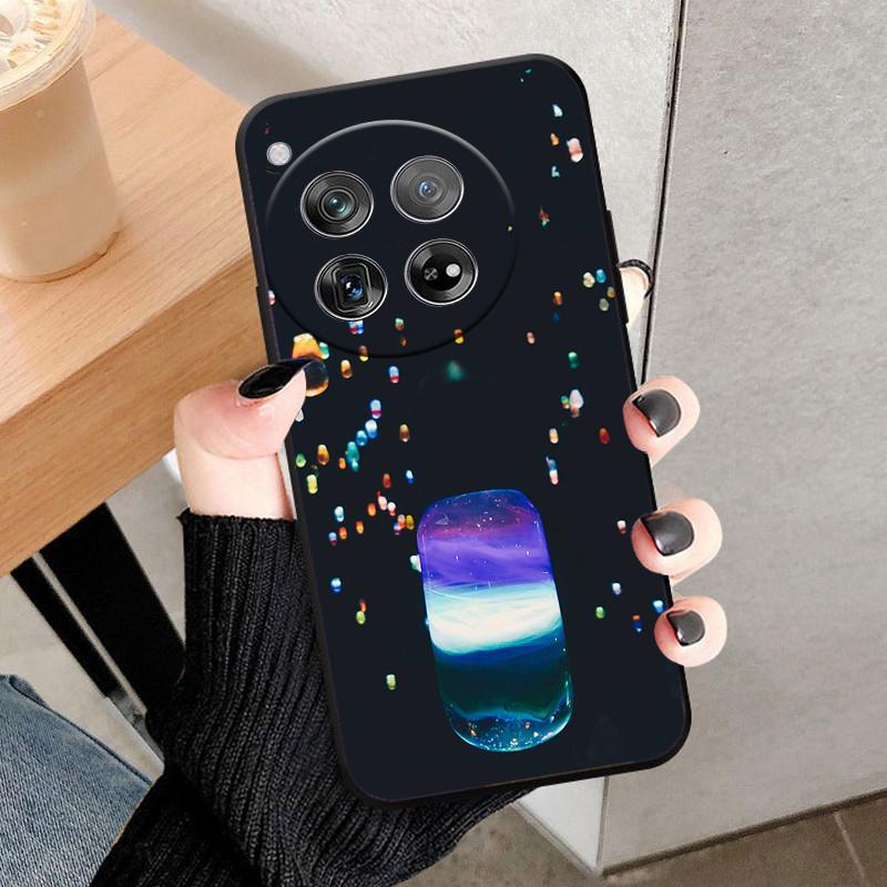 For OnePlus 12 Case Cover For OnePlus12 Fundas New Black Soft Silicone TPU Protective Phone Case For One Plus 12 Bumper Coque
