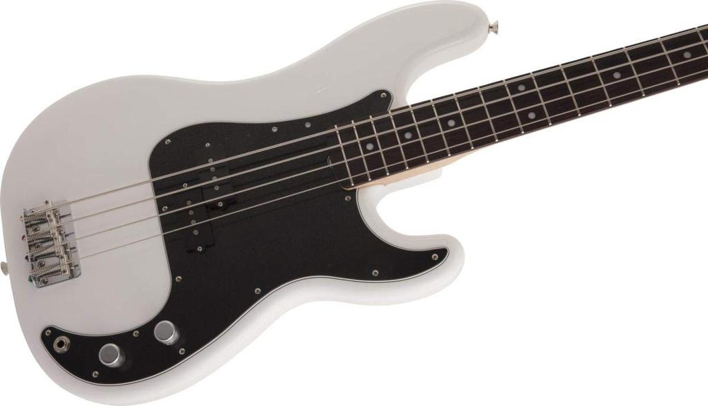 Fender Электробас, сделано в Японии, традиционный Precision 70-х, палисандр, Arctic White Bass®, накладка на гриф,