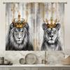 3D Шторы с изображением животных «Король Лев», любимые шторы детей «Тигр», декор для спальни, 2 панели, домашний декор