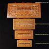 Табличка на дверь «Благословение Небесного Владыки»: Резной вермильевый кулон из персикового дерева для домашнего декора и дверных куплетов.