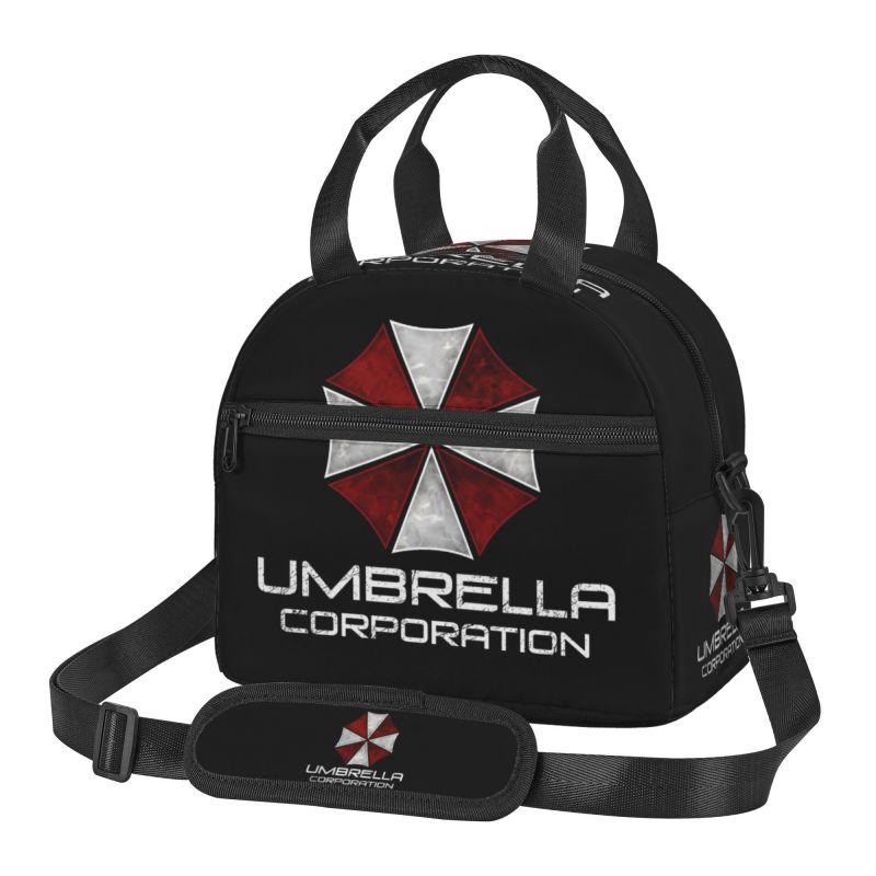 Термосумка для обеда Umbrella Corporation, унисекс, многоразовая, легкая, сумка-тоут для бенто, термоконтейнер с регулируемым ремнем