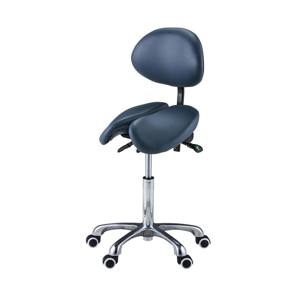 Master MS14 Dentist Saddle Chair: Adjustable, Ergonomic, Two-Piece Rotating Office Chair for Salon and Posture Support