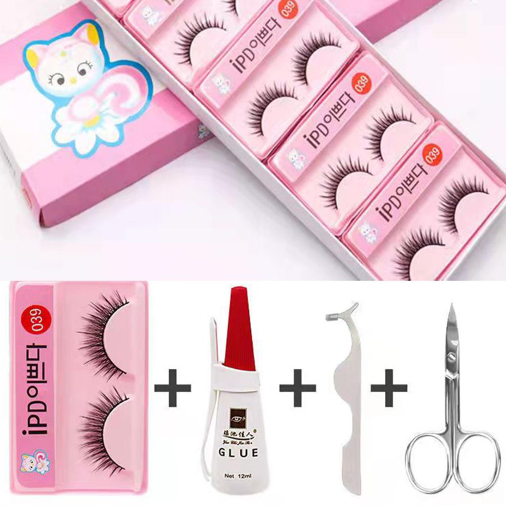 Накладные ресницы, тонкие ресницы с естественным видом, 10 пар мягких ресниц из искусственной норки