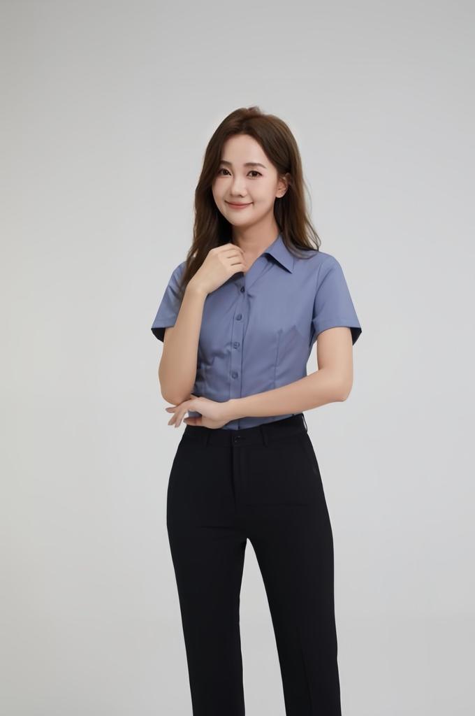 Shirt Blouse Striped Short Sleeve Bamboo Fiber No Iron Office Casual Fashion Business Commuting Everyday Highly Breathable Spring Summer Autumn