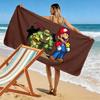 Toad Pond Adventure Print Beach Towel, Large Soft Quick Dry Towel for Beach Camping Swimming