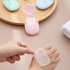 50Pcs Soap Slices Mini Portable Convenient Scented Slice Sheets Washing Hand Soap Flakes for Travel