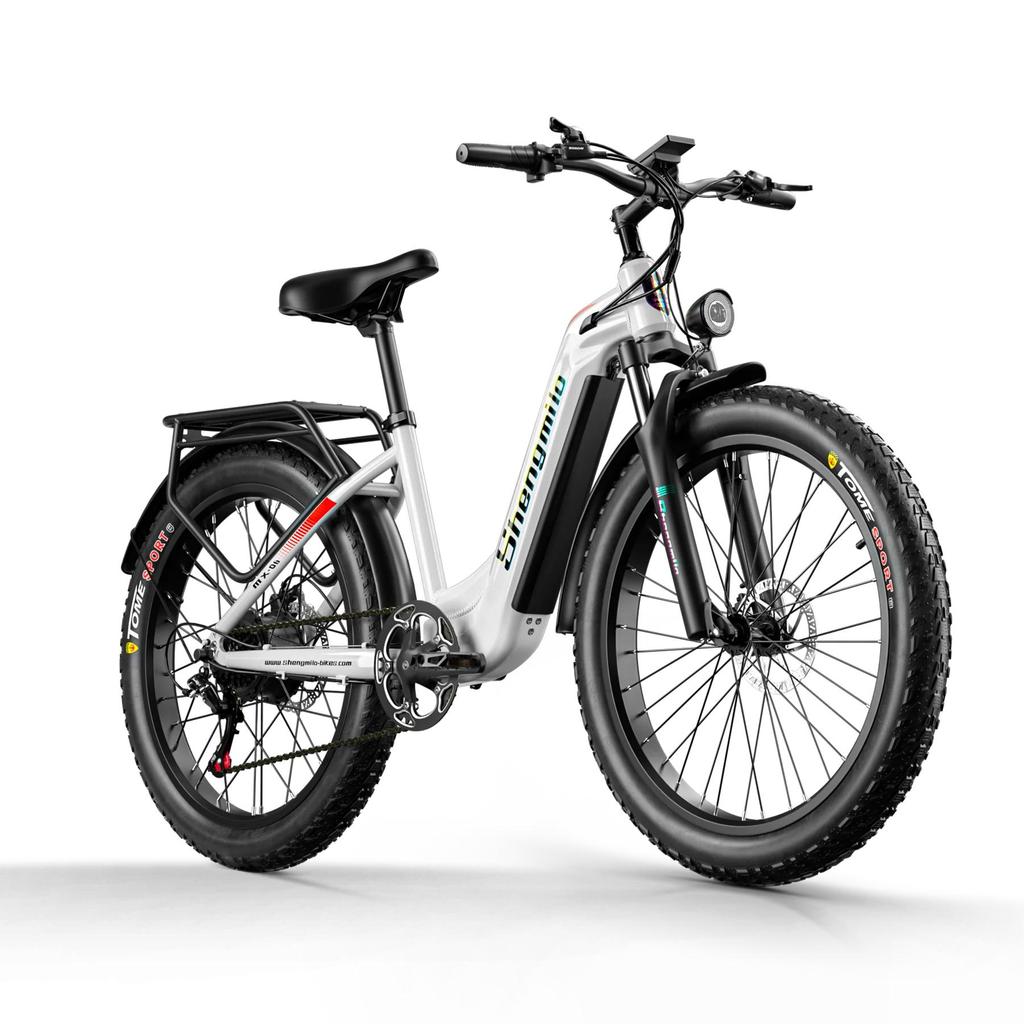 Shengmilo MX06 26" Fat Tire E-Bike with Bafang 1000W Motor, Samsung 48V 17.5Ah Battery, Shimano 7-Speed, 42KM/H Top Speed, 80Nm Torque, 90KM PAS Range