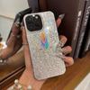 Акриловая задняя панель и ТПУ бампер для iphone 13 16 Plus Air 15 18 Pro Max 17 Pro 11 XR 12 XS Max 14 Серебряные бабочки и текст hone Чехол Ударопрочная крышка