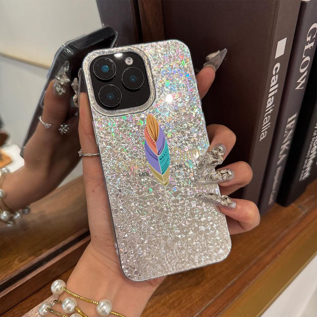 Акриловая задняя панель и ТПУ бампер для iphone 13 16 Plus Air 15 18 Pro Max 17 Pro 11 XR 12 XS Max 14 Серебряные бабочки и текст hone Чехол Ударопрочная крышка