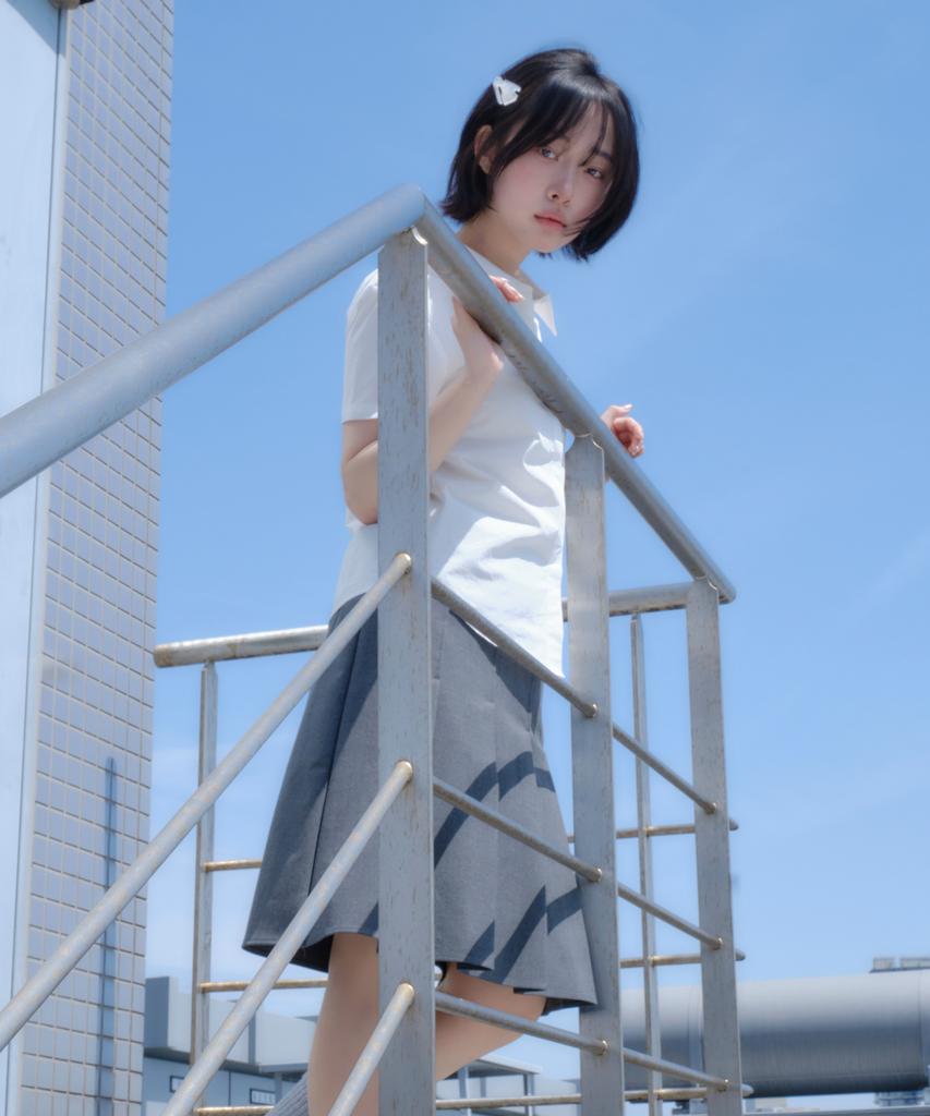 Плиссированная юбка миди Miyuki Miuki (Серый)